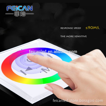WIFI Control DC12V-24V RGB Strip Light Touch Panel Wall Mount Controller Dimmer For LED Strip